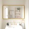Emma and Oliver Afsin Wall Mirror with Silver Backed Glass for Clarity for Entryways, Bathrooms & More